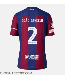 Günstige Barcelona Joao Cancelo #2 Heimtrikot 2023-24 Kurzarm